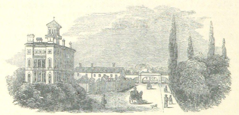 accommodation in dedham - ECR(1851) p62b - Colchester railway station and Essex Hall asylum