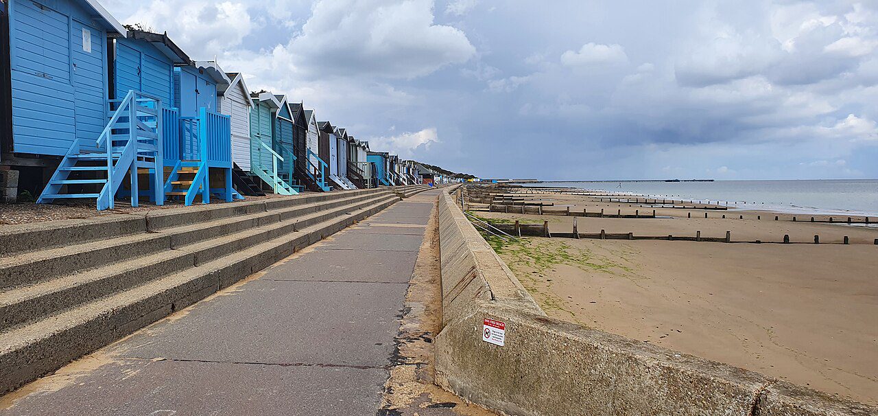 essex staycation - Frinton-on-Sea beach and beach huts